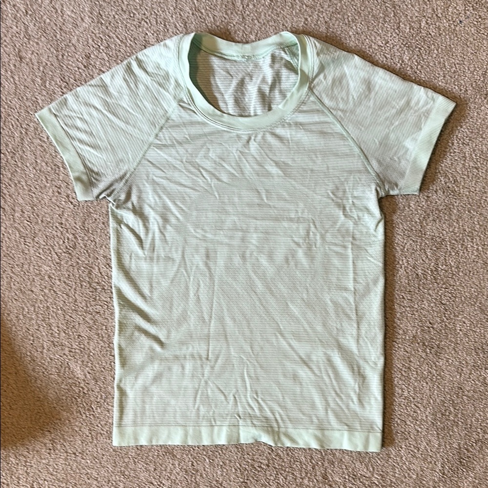 Lululemon athletic shirt baby green